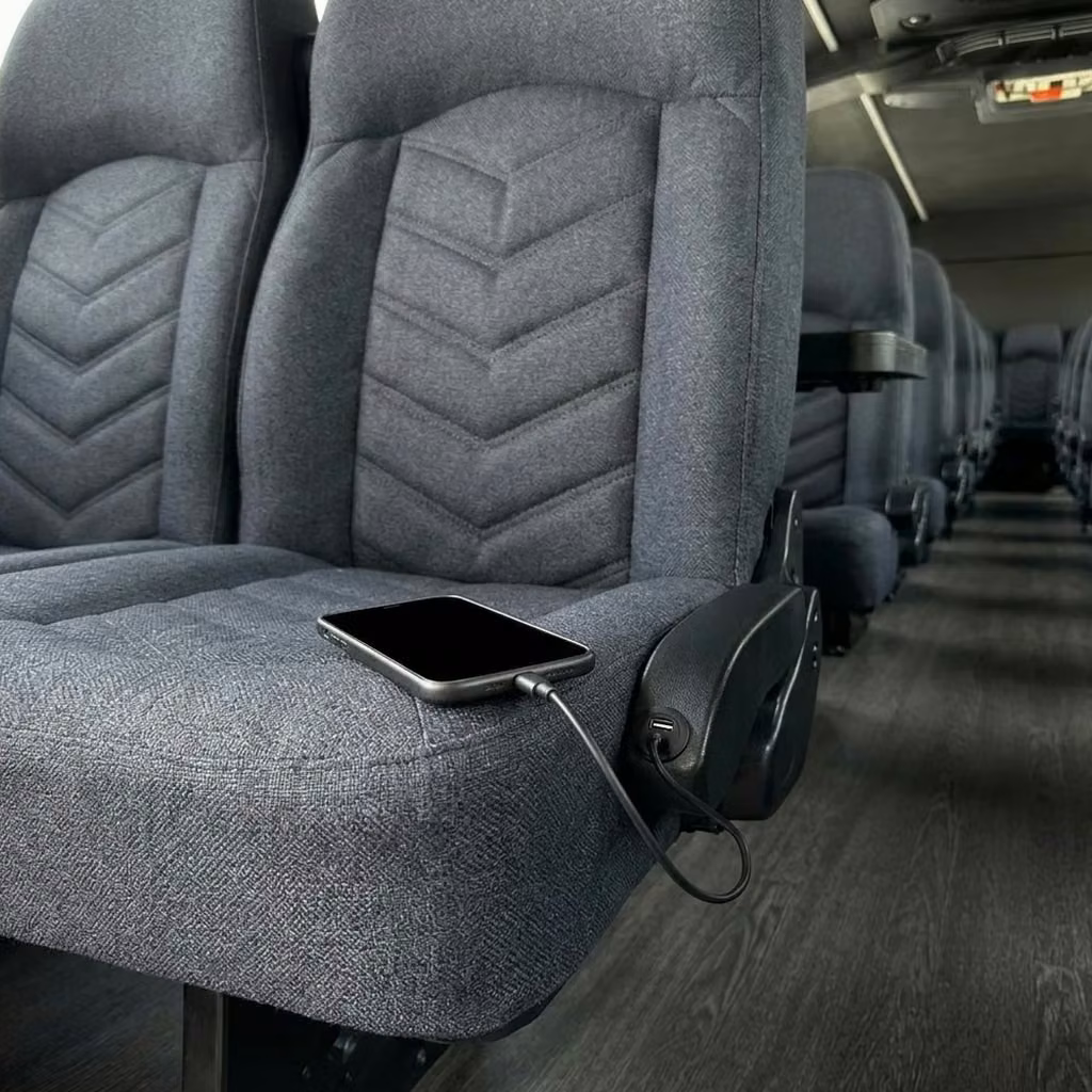 beloit 25 passenger minibus usb charging
