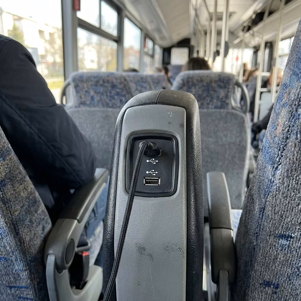 beloit 28 passenger minibus usb charging