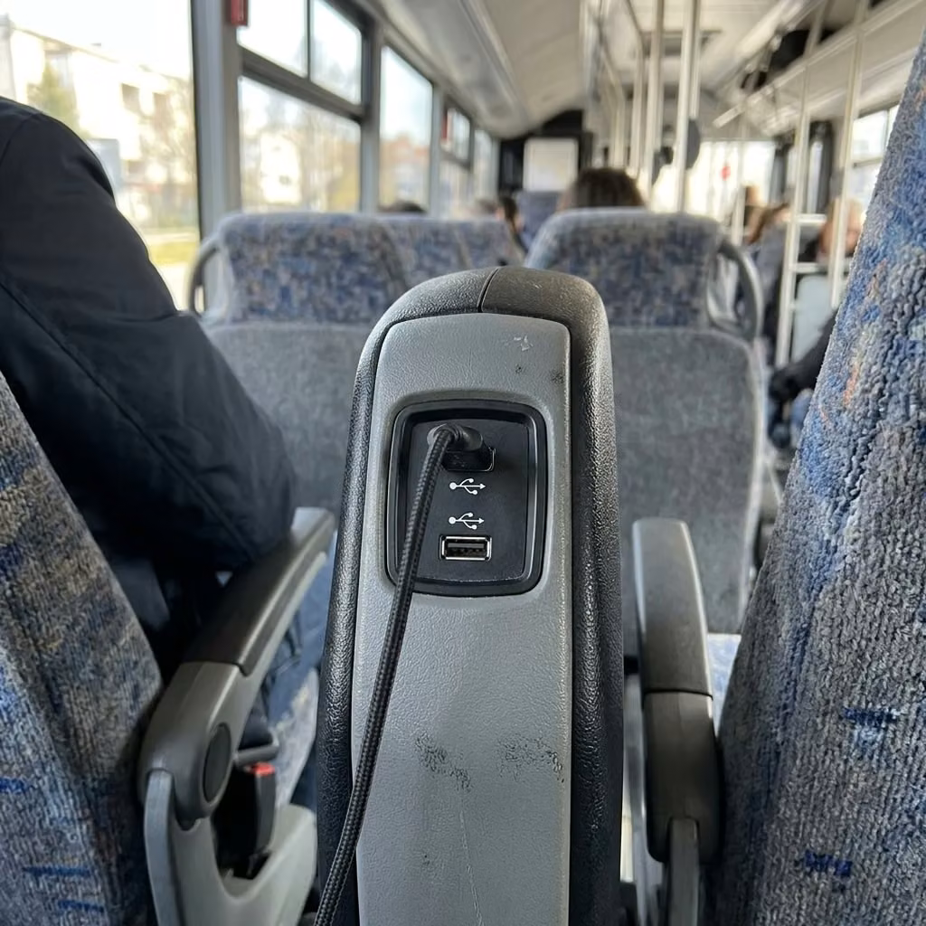 beloit 30 passenger minibus usb charging
