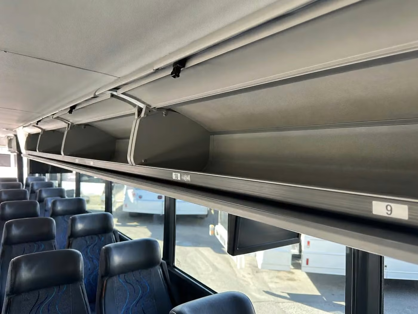 beloit 35 passenger minibus overhead storage