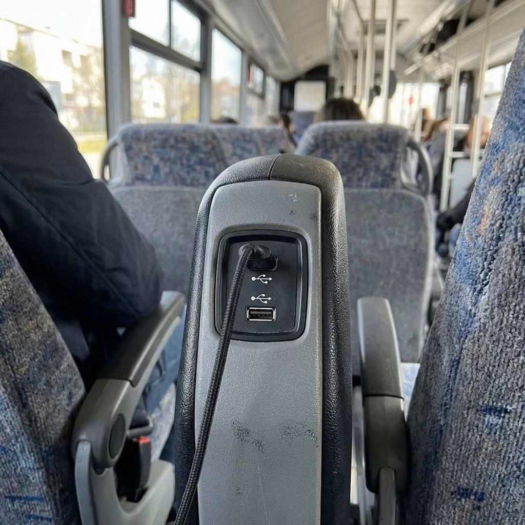 beloit 35 passenger minibus usb charging