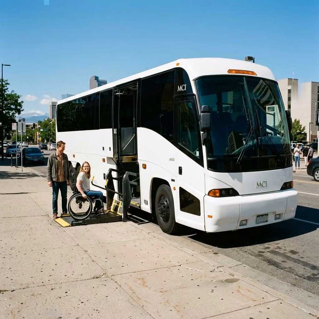beloit 56 passenger charter bus wheelchair lift