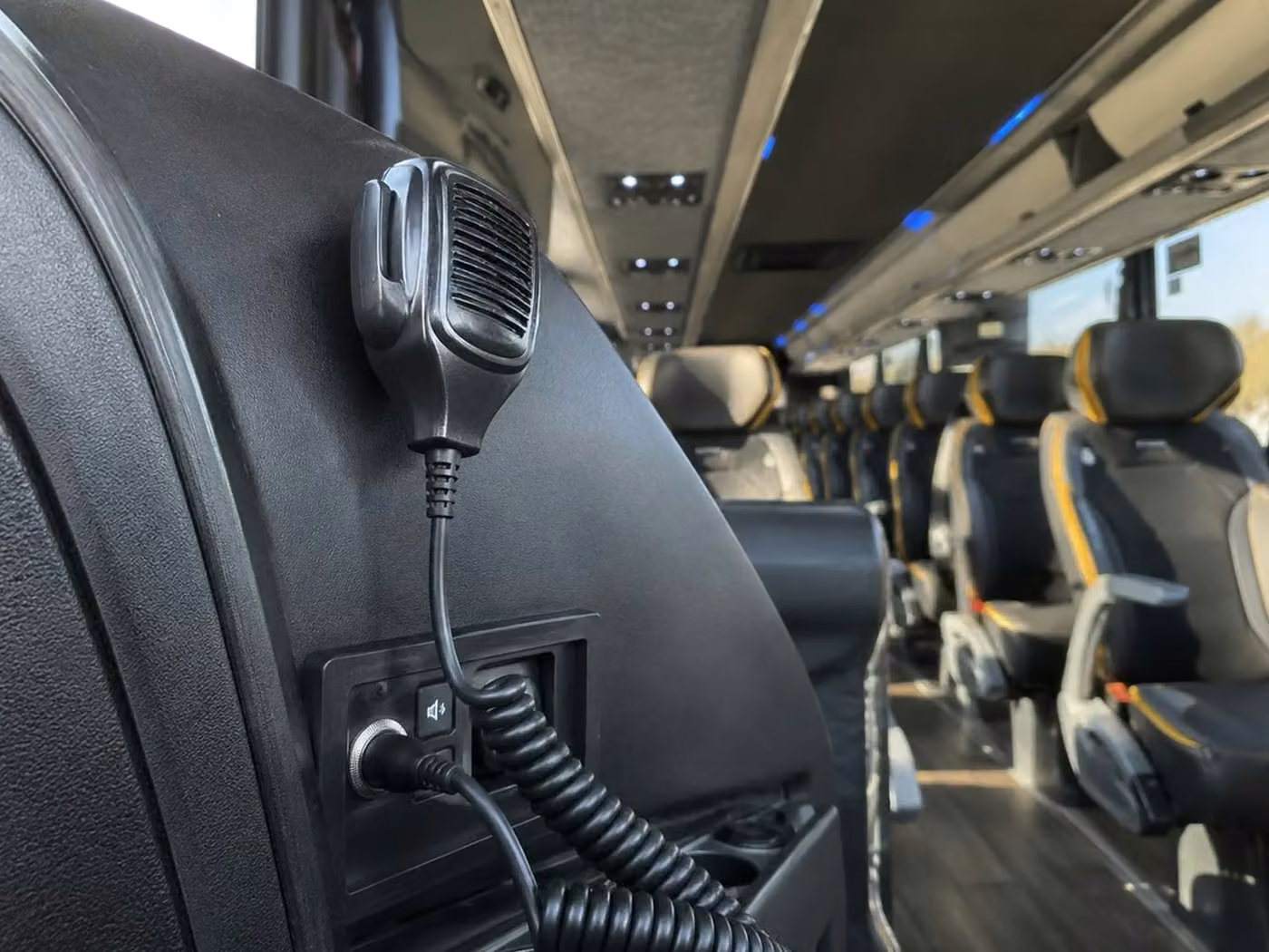 beloit charter bus pa system