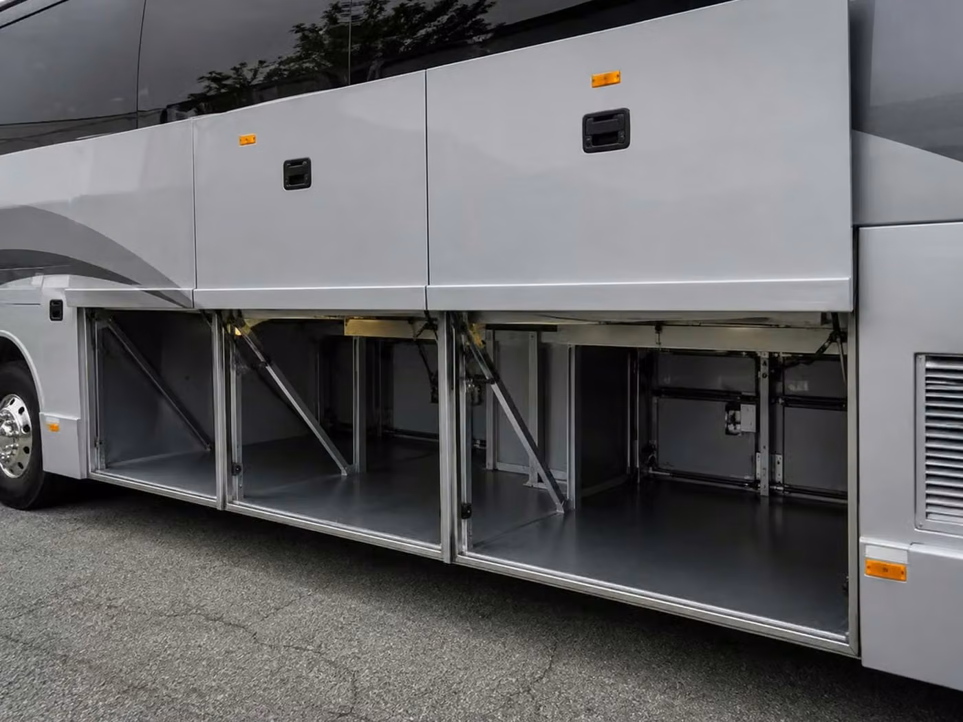 beloit charter bus under bus storage