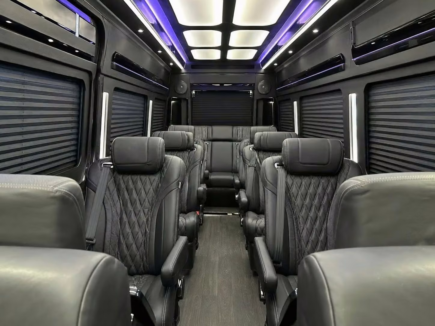beloit sprinter van rental with driver reclining seats