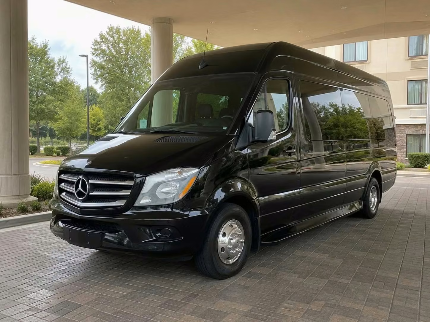 beloit sprinter van rental with driver tinted windows