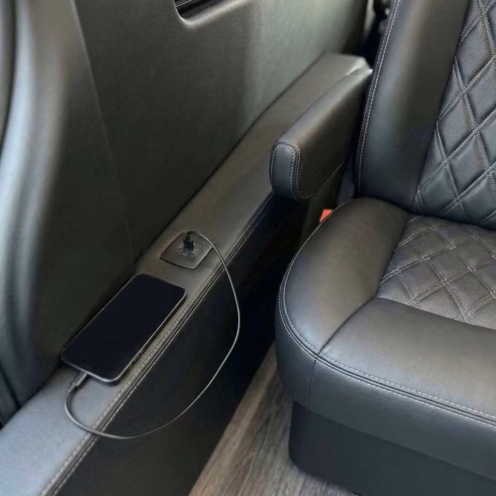 beloit sprinter van rental with driver usb charging
